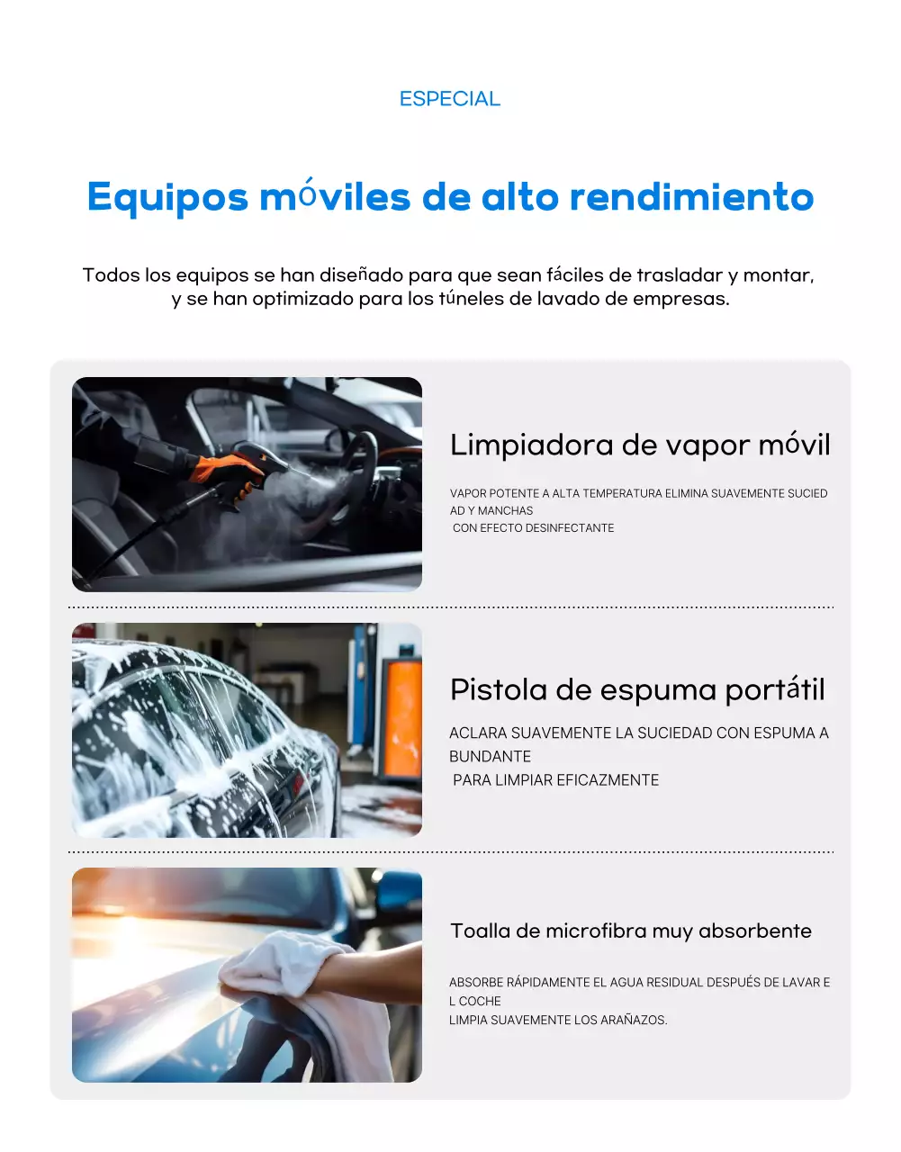 Promoción del servicio de lavado de autos Blue Modern