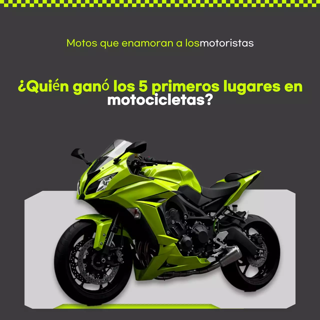 Anuncio de motocicleta moderna y ecológica