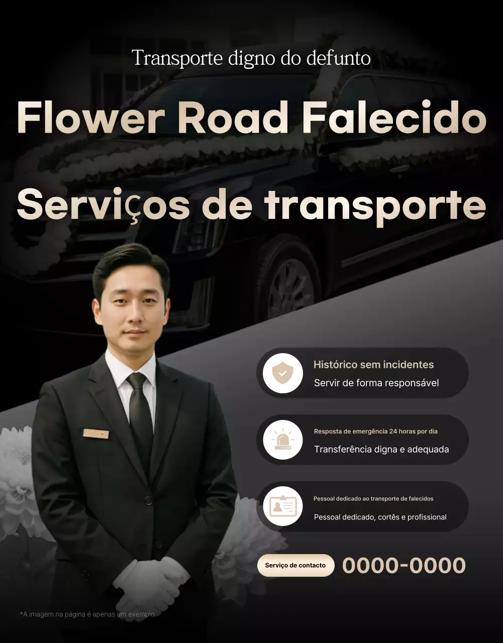 Anúncio de transportador de carros preto simples