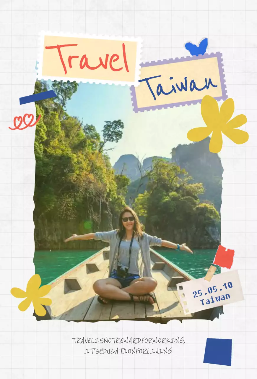 Moldura de viagem amarela para fotos de bebê