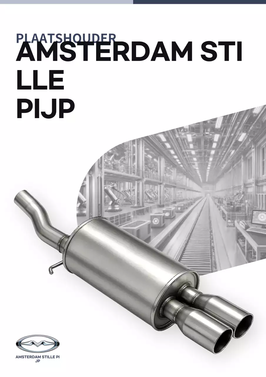 Advertentie voor grijze moderne auto-onderdelen