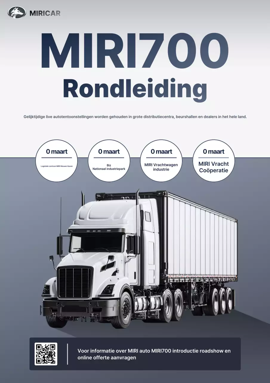 Gray Modern Truck-lanceringsevenement