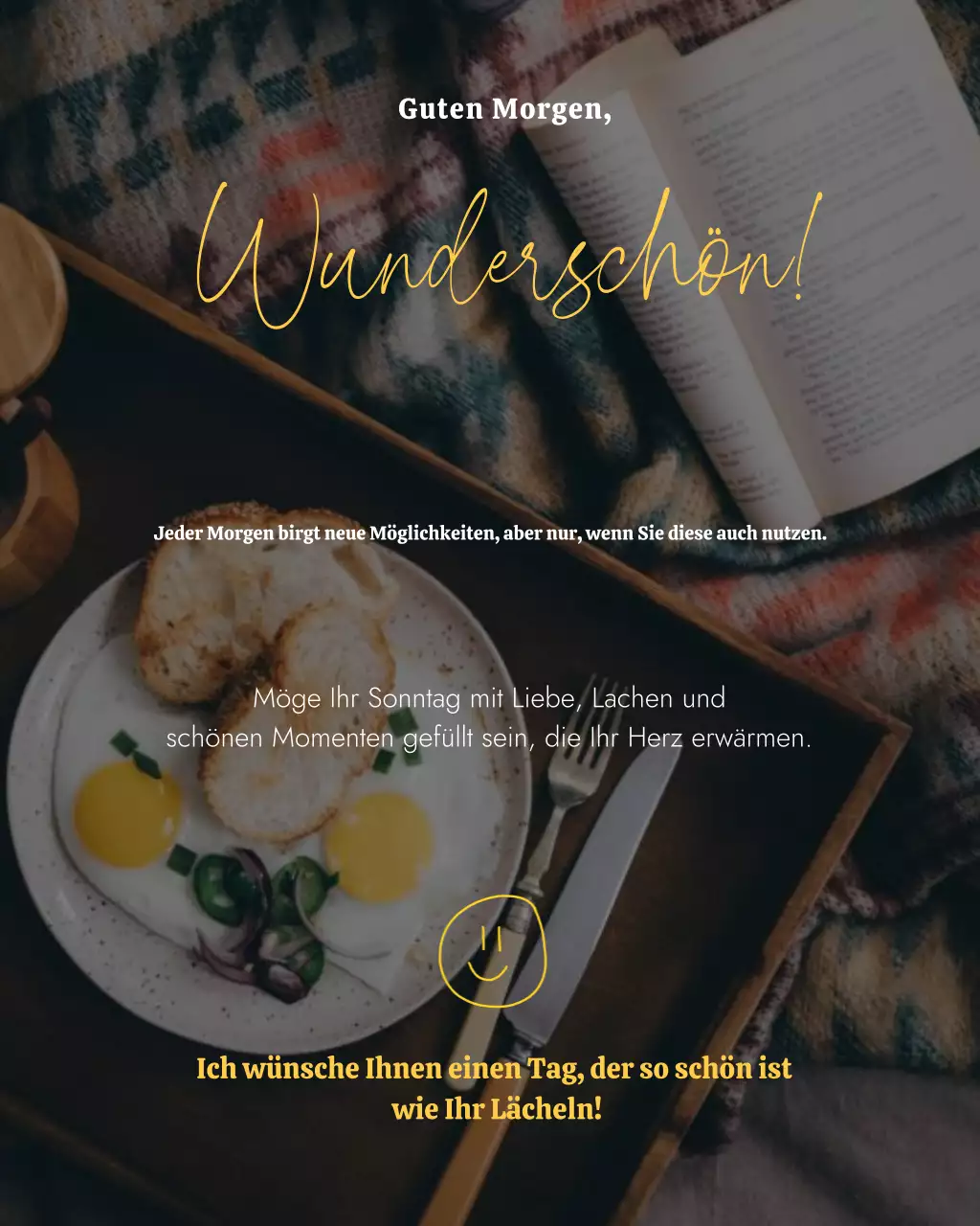 Beige ästhetische Morgengrußkarte Instagram Post