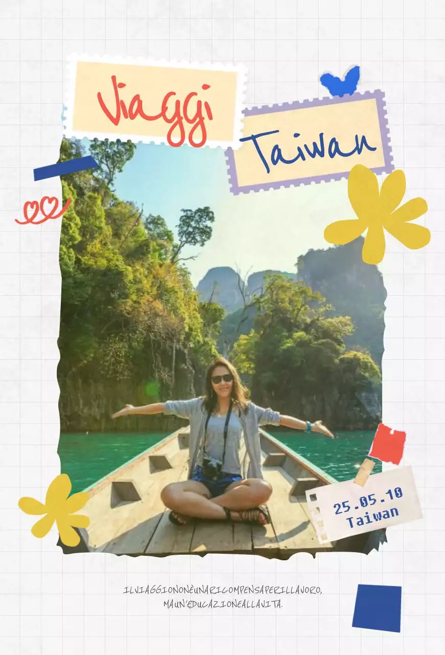 Cornice portafoto da viaggio gialla per bambini