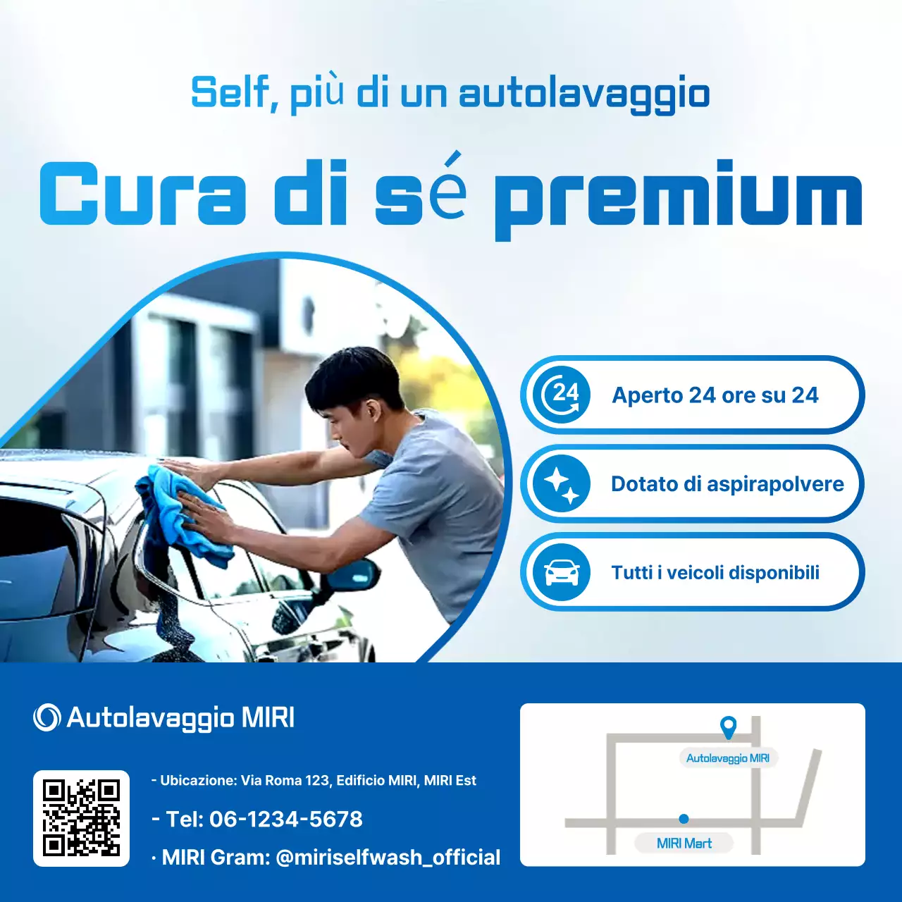 Pubblicità di Blue Modern Car Wash