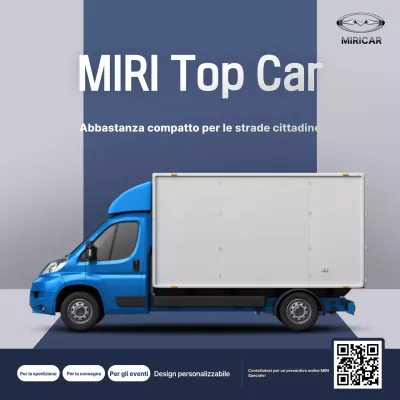 Pubblicità di auto moderna blu