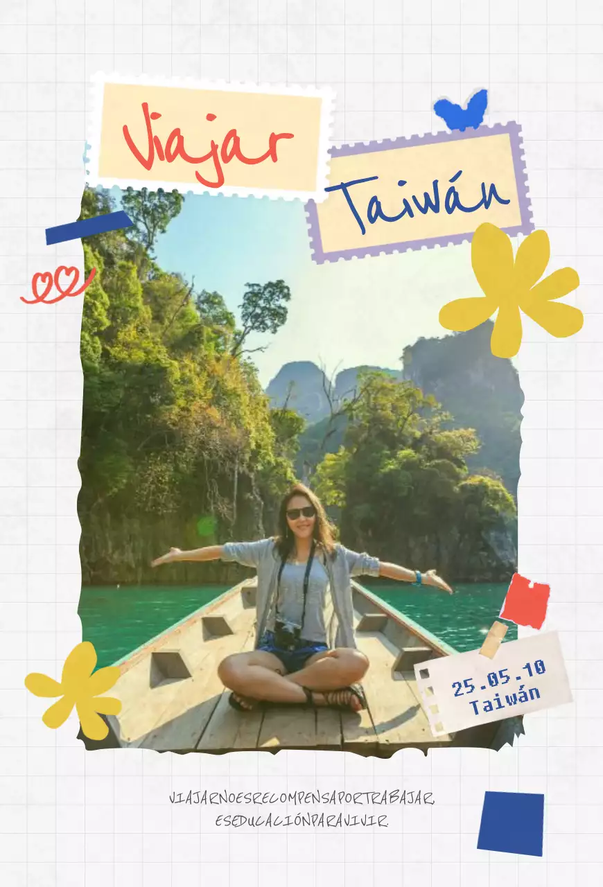 Marco de fotos de viaje para bebé amarillo