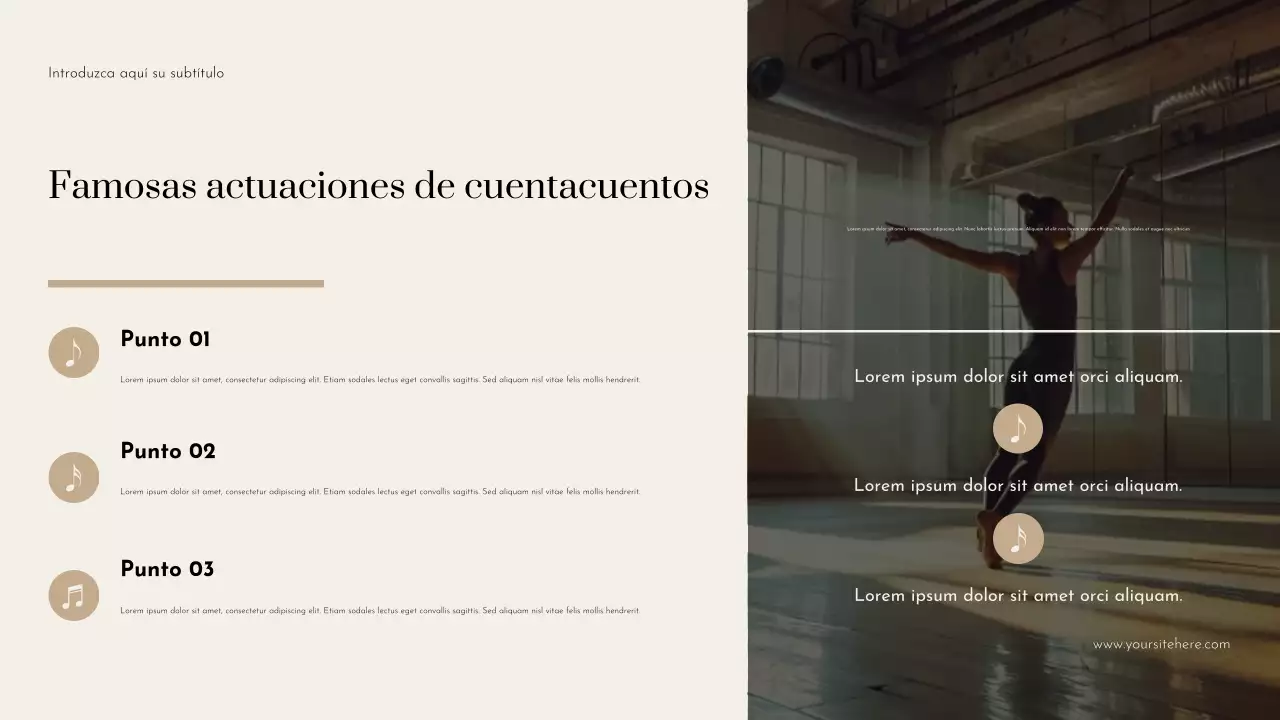 Presentación de baile elegante azul