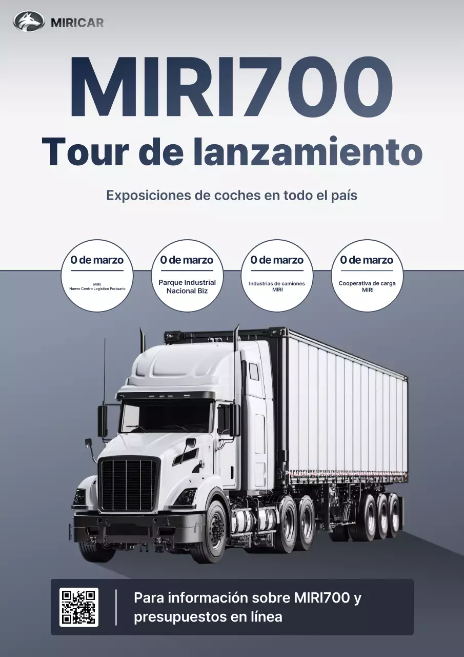 Evento de lanzamiento del camión moderno gris