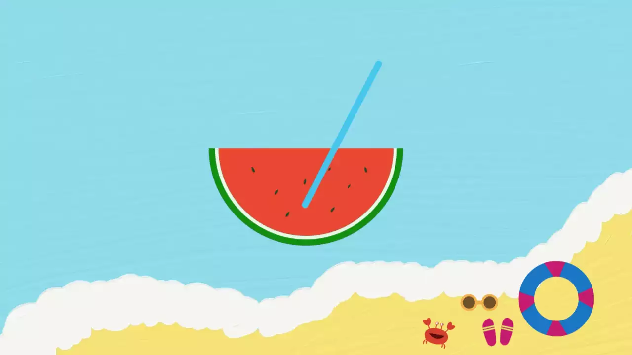 하늘색 팝 여름 축제