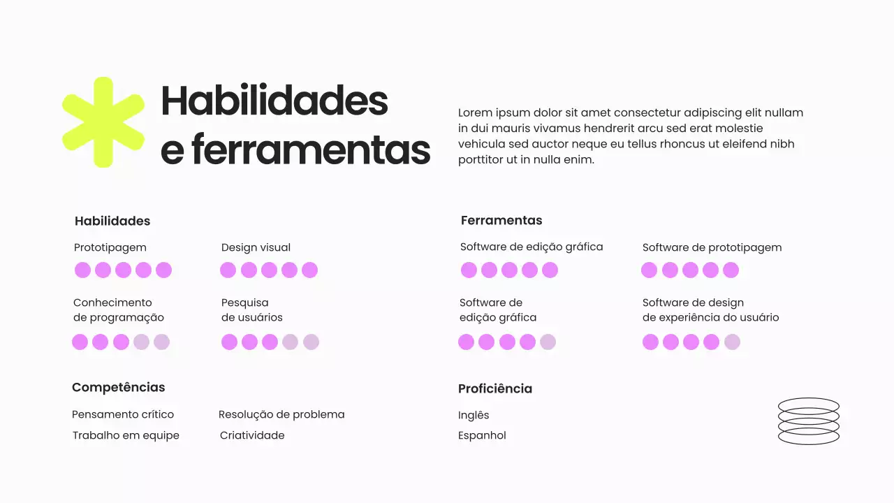 Apresentação de Portfólio de Design Geométrico Moderno