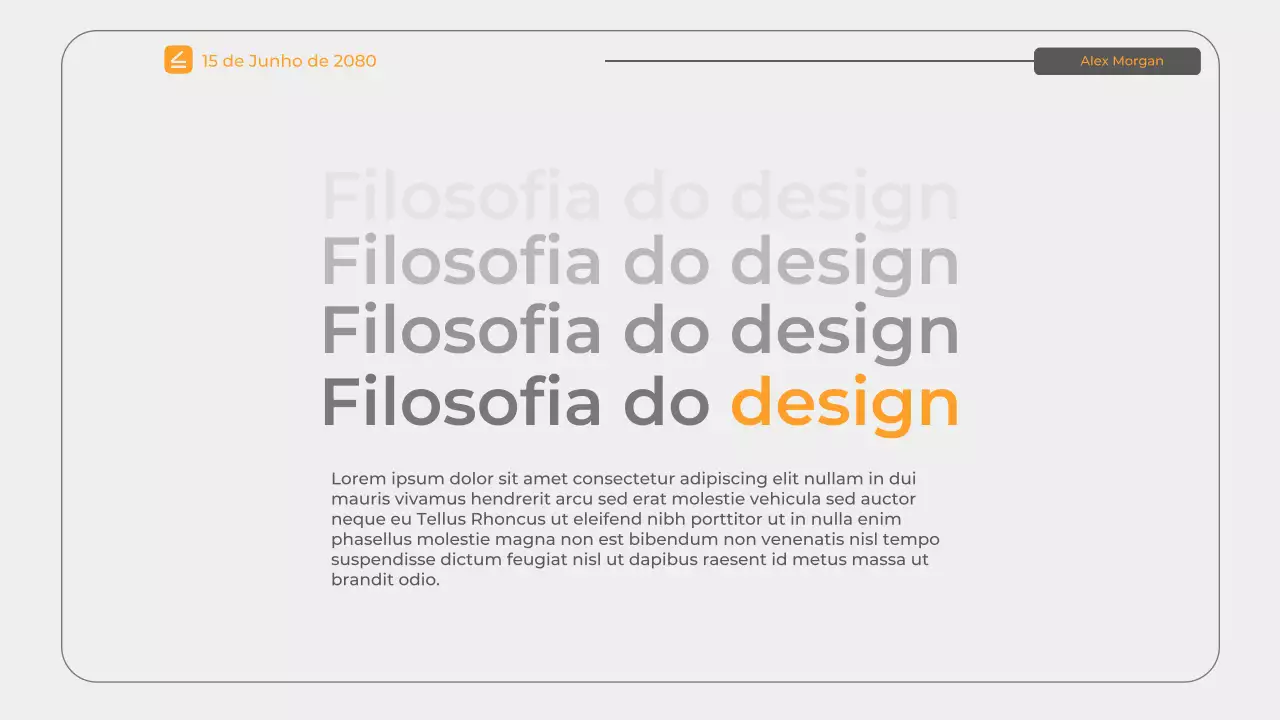 Apresentação de currículo Orange Modern Portfolio