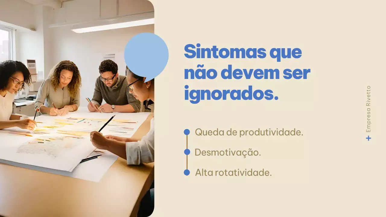 Apresentação Bege e Azul sobre Saúde Mental no Ambiente Corporativo