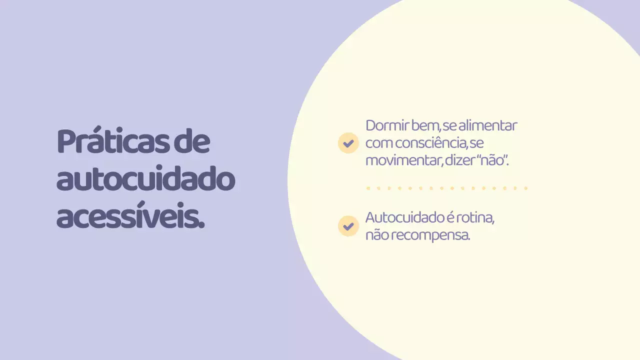 Psicologia Bem-estar Lilás Amarelo Branco Moderno Fofo Apresentação