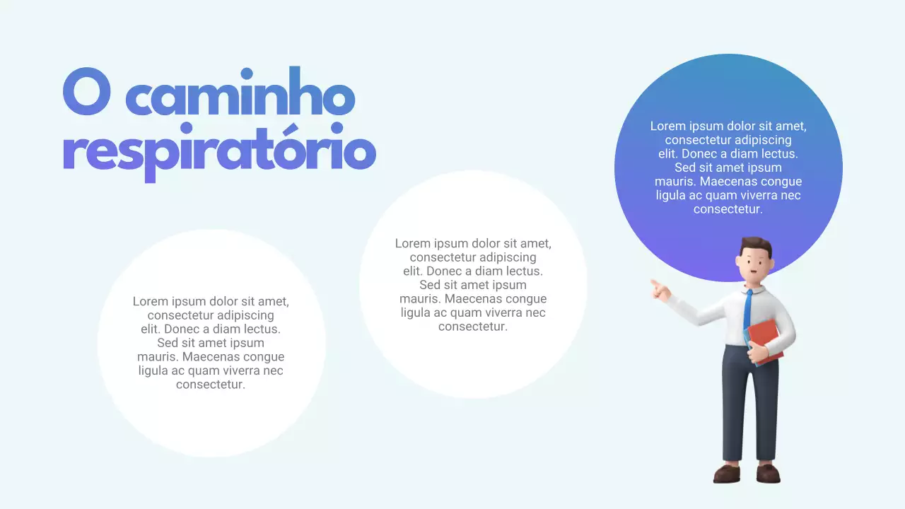 Apresentação de Promoção da Saúde Moderna Azul