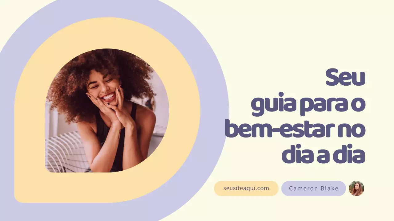Psicologia Bem-estar Lilás Amarelo Branco Moderno Fofo Apresentação