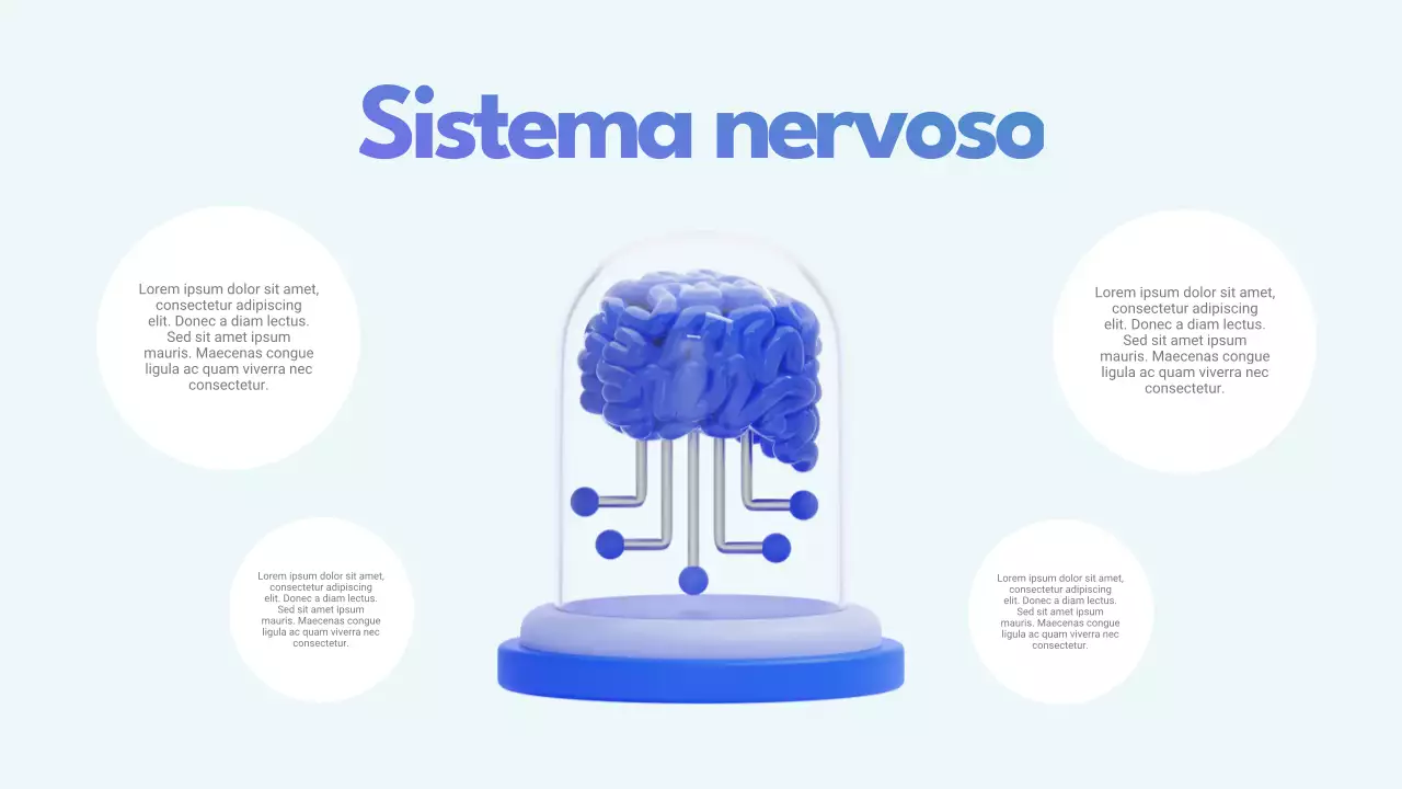 Apresentação de Promoção da Saúde Moderna Azul