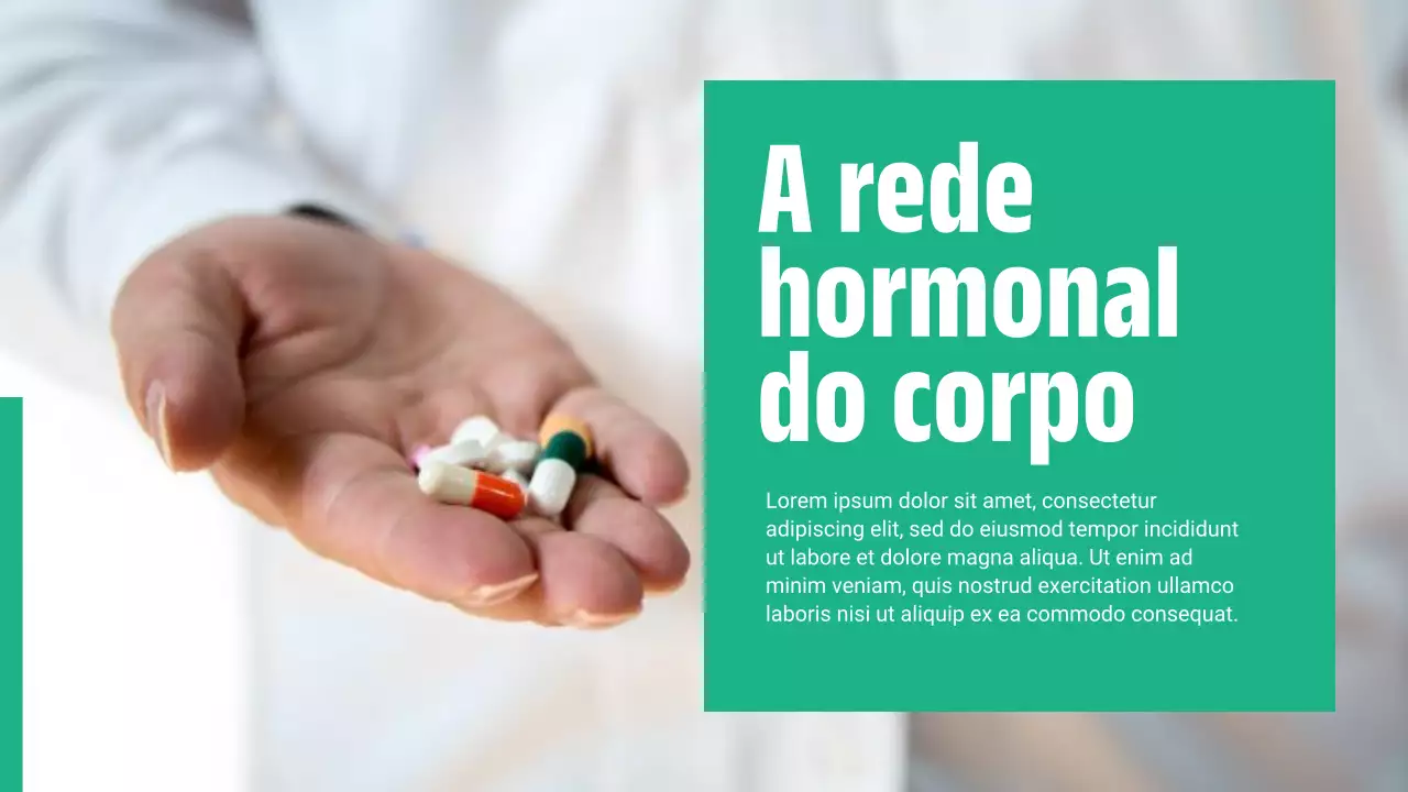 Apresentação de Promoção de Saúde Profissional Branca