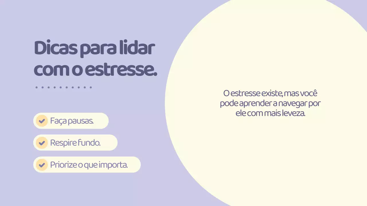 Psicologia Bem-estar Lilás Amarelo Branco Moderno Fofo Apresentação