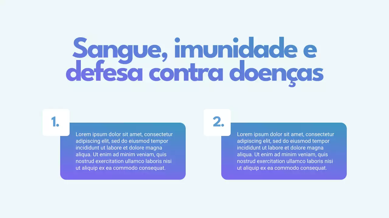 Apresentação de Promoção da Saúde Moderna Azul