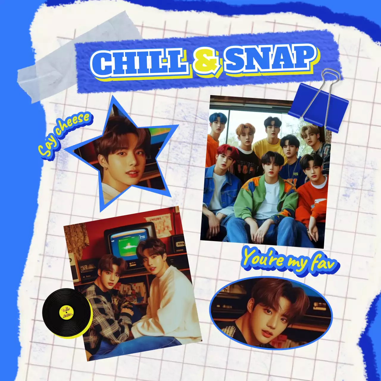 青 レトロ ビンテージ