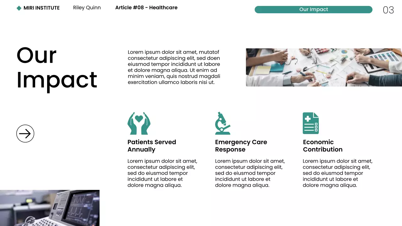 Modern Minimalist Healthcare NYC Web Presentation