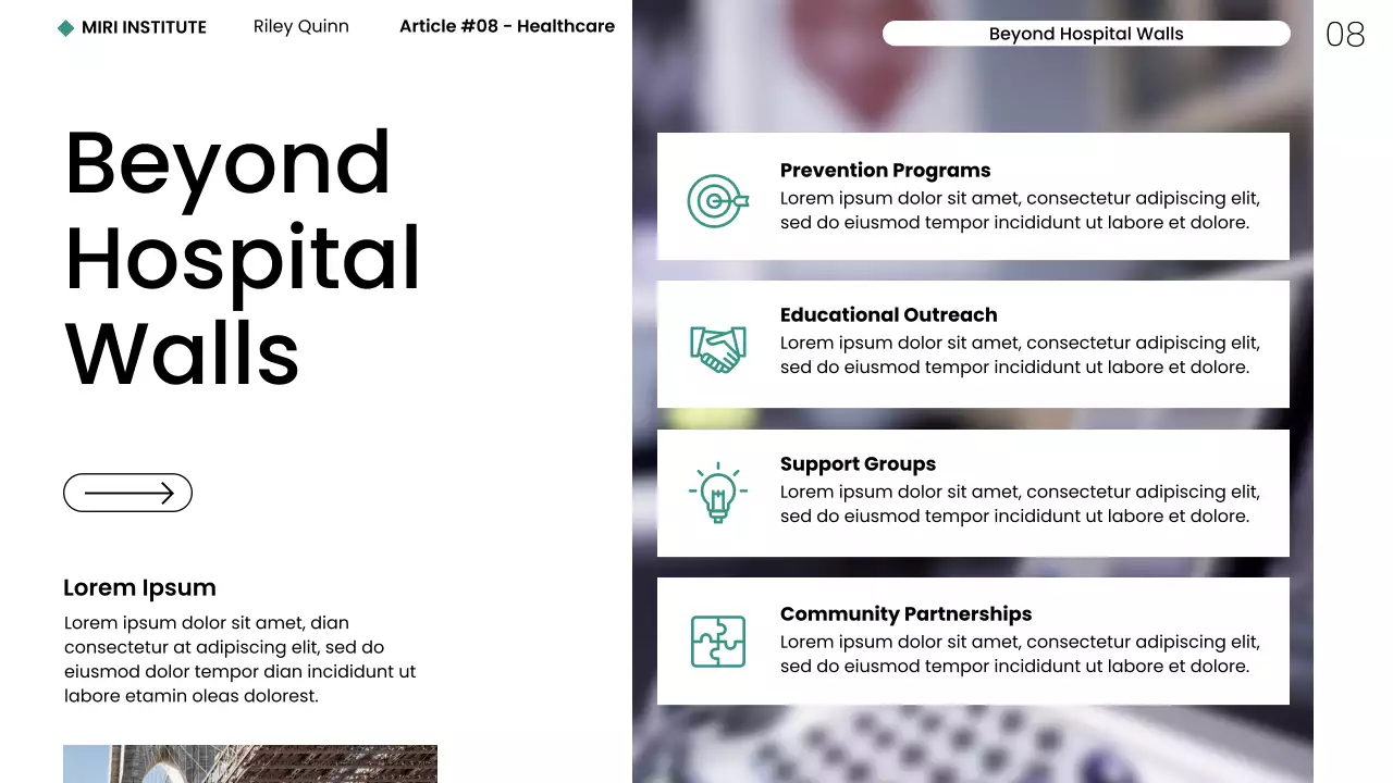 Modern Minimalist Healthcare NYC Web Presentation