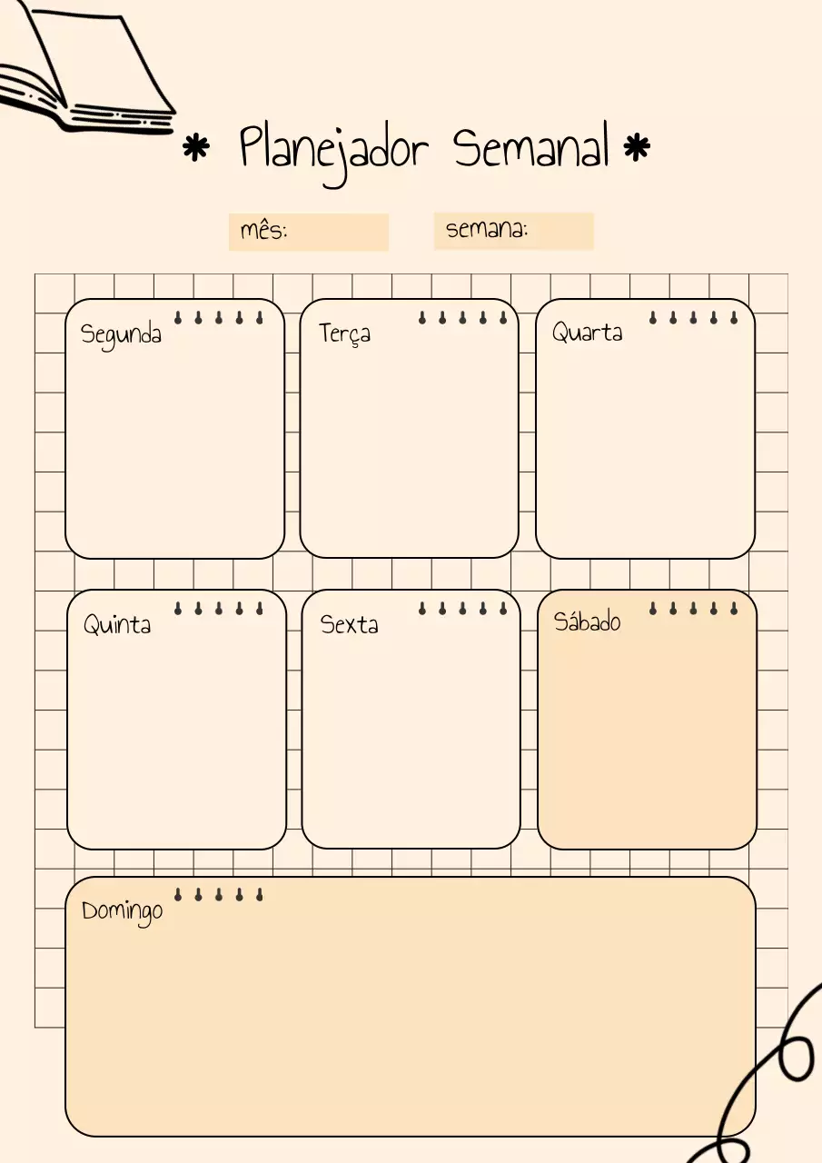 Cartaz de agenda simples bege