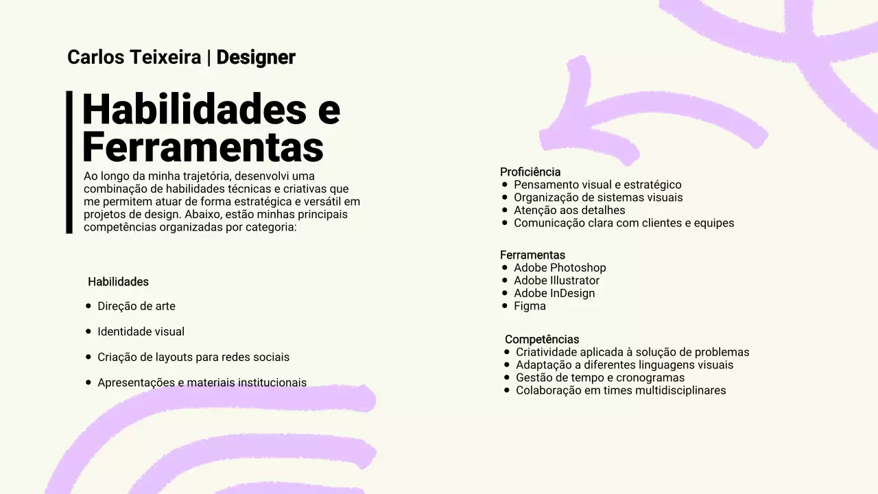 Apresentação do Portfólio de Produtos Modernos em Preto