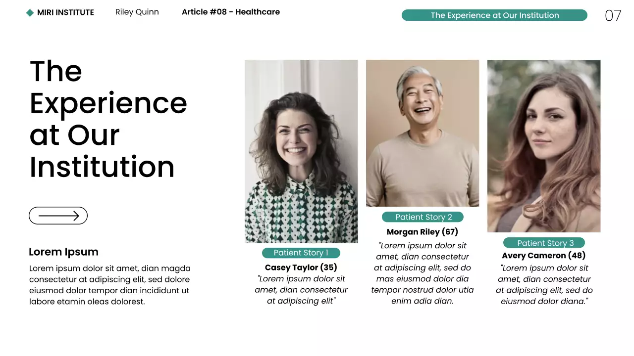 Modern Minimalist Healthcare NYC Web Presentation