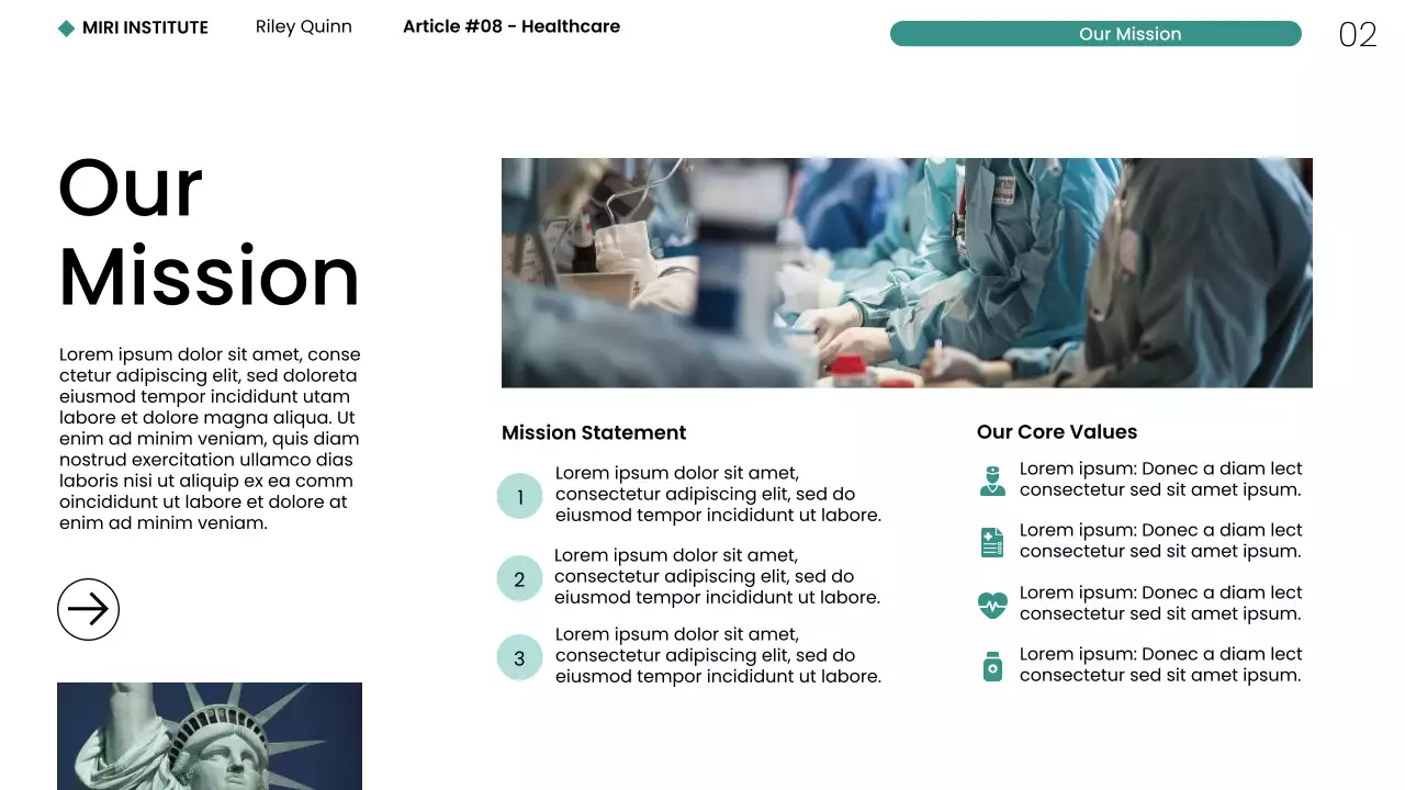 Modern Minimalist Healthcare NYC Web Presentation