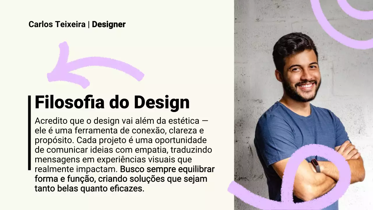 Apresentação do Portfólio de Produtos Modernos em Preto