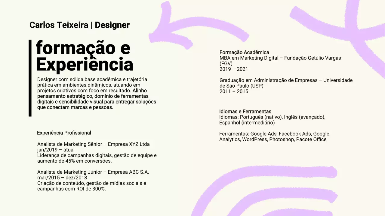 Apresentação do Portfólio de Produtos Modernos em Preto