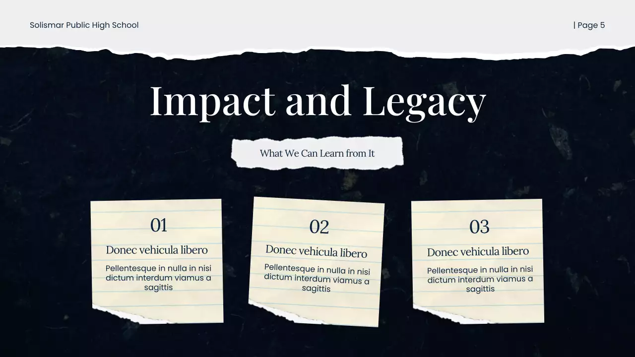 Black and White Scrapbook Historical Studies Presentation