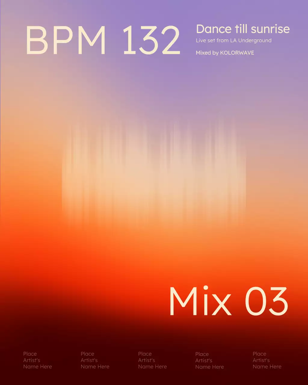 Gradient Vibrant Minimal House Album Cover