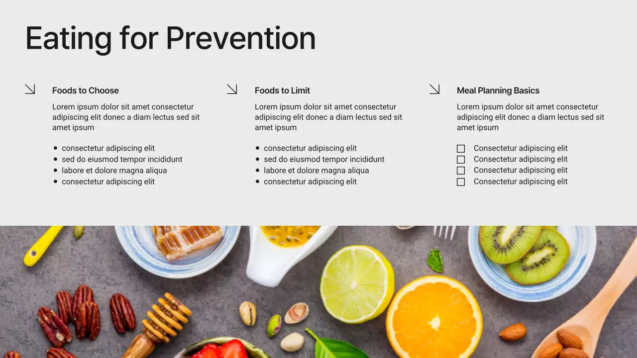 White and Black Modern Minimalist Preventing Diabetes Presentation