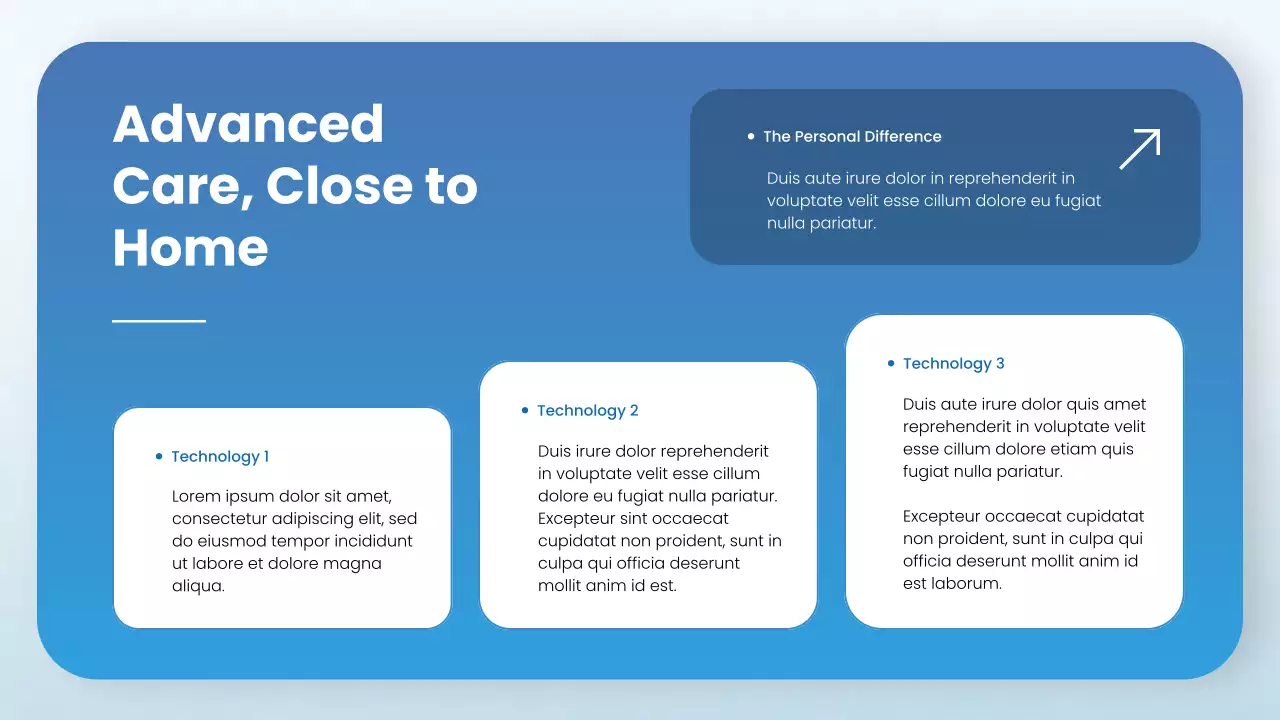 Blue Modern Hospital Profile Presentation