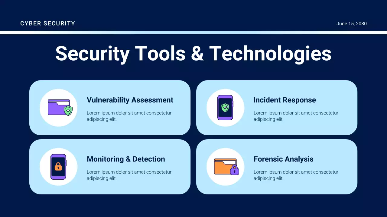 Purple Futuristic Security Guide Presentation