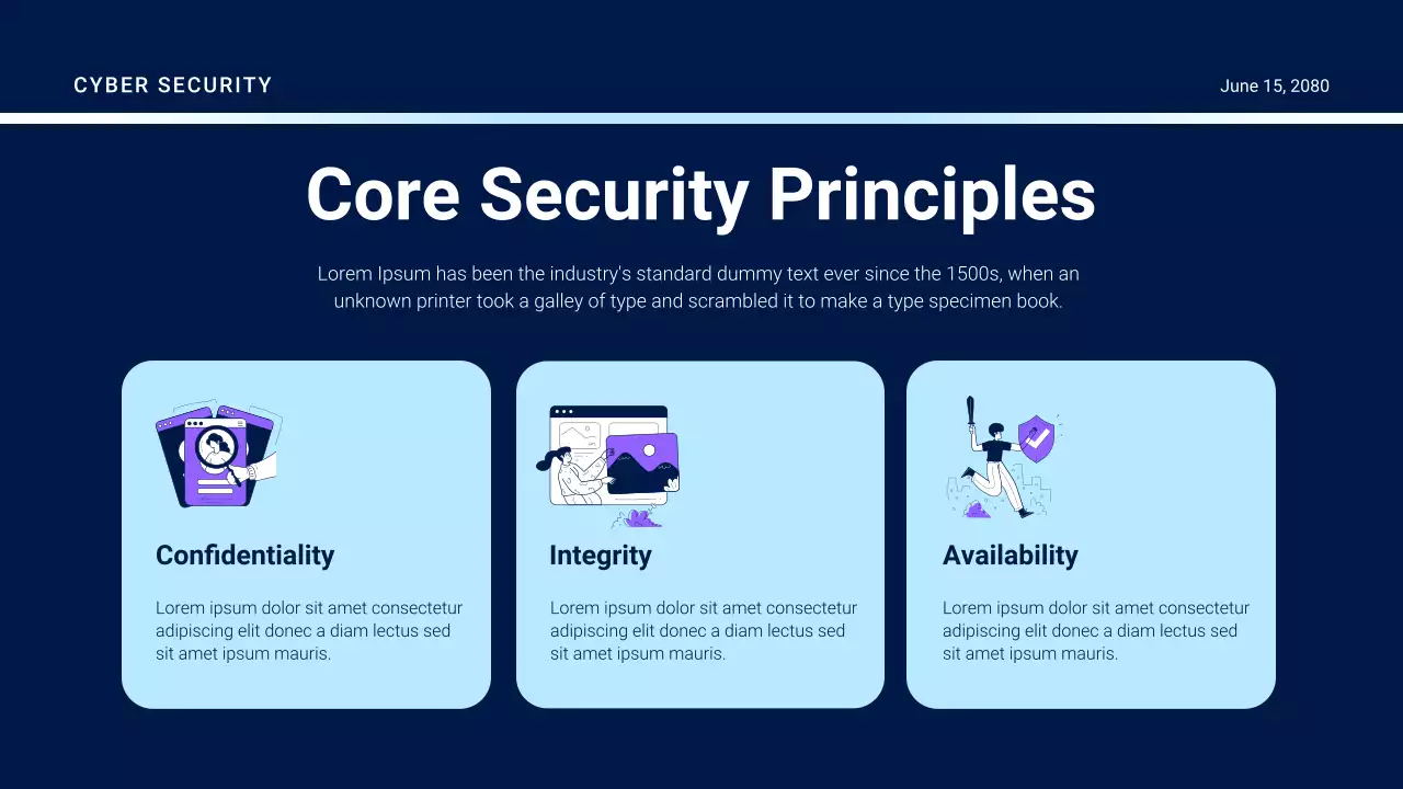 Purple Futuristic Security Guide Presentation