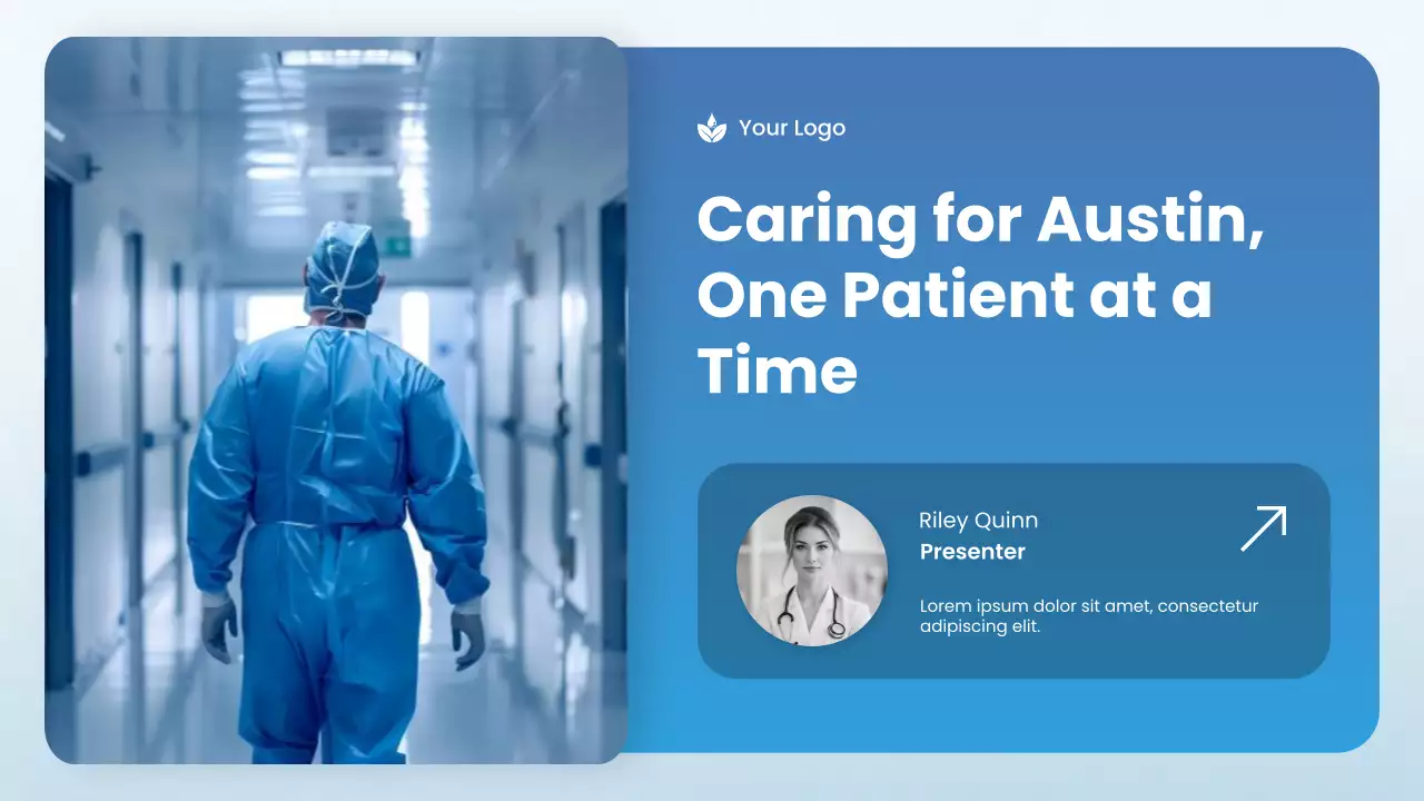 Blue Modern Hospital Profile Presentation