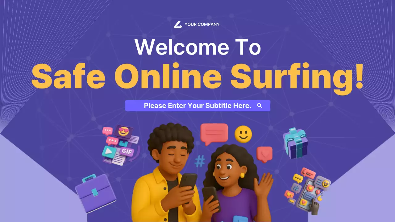 Purple Modern Internet Guide Presentation