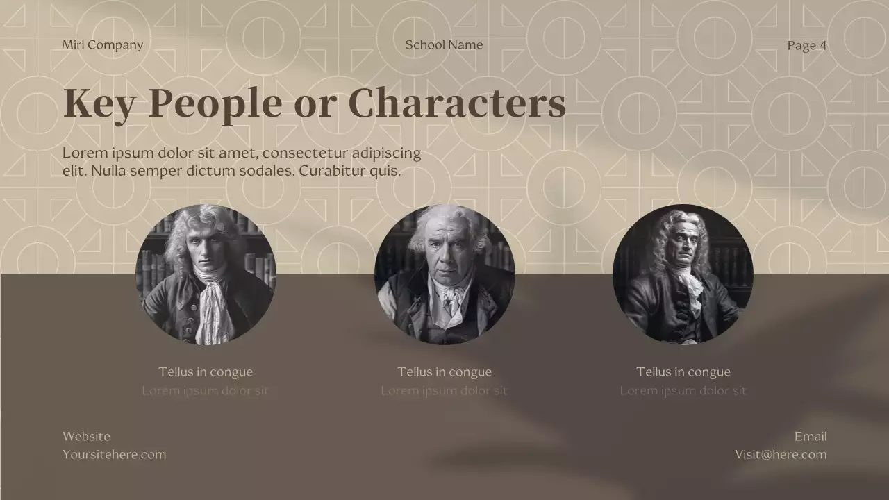 Beige Classic Historical Fiction Lecture Presentation