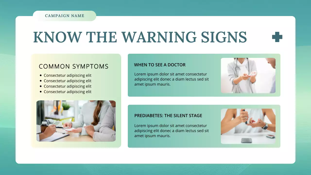 Teal Modern Health Lecture Posture