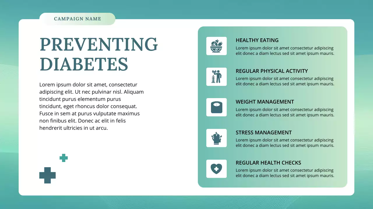 Teal Modern Health Lecture Posture