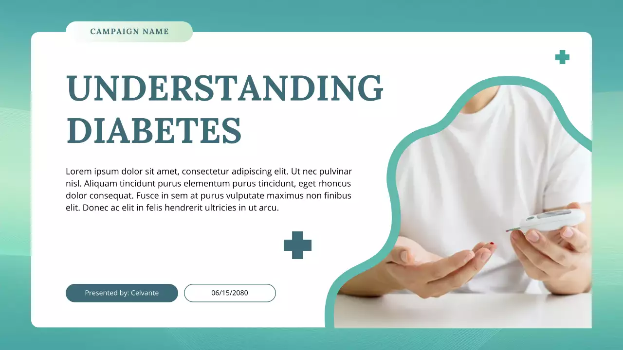 Teal Modern Health Lecture Posture