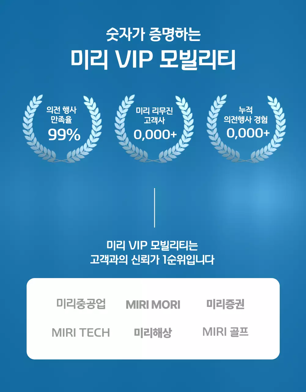 하늘색 고급 차량 광고