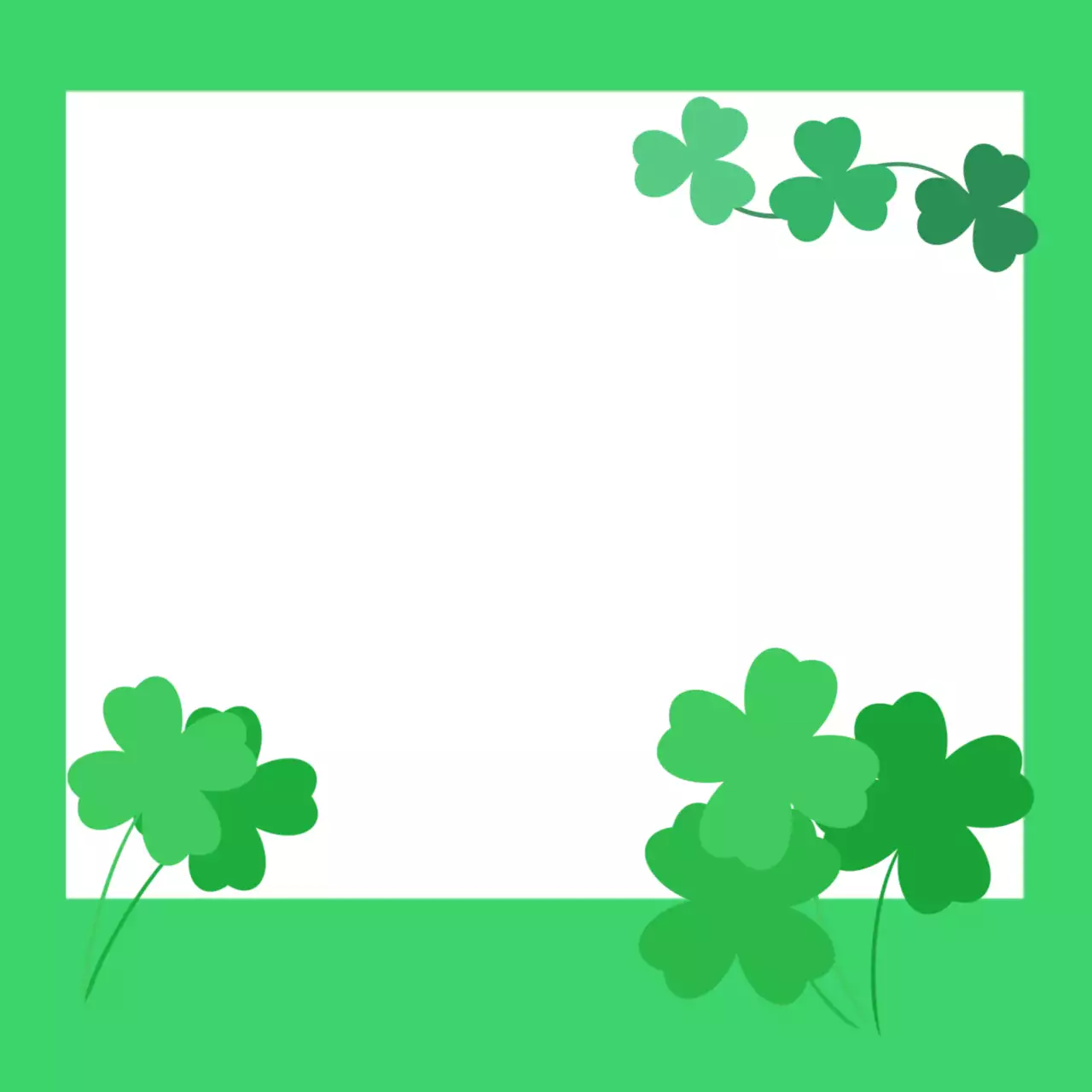 초록 심플 자연 포토프레임