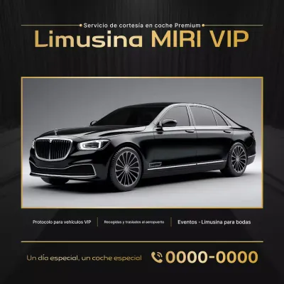 Anuncio de coche de lujo negro