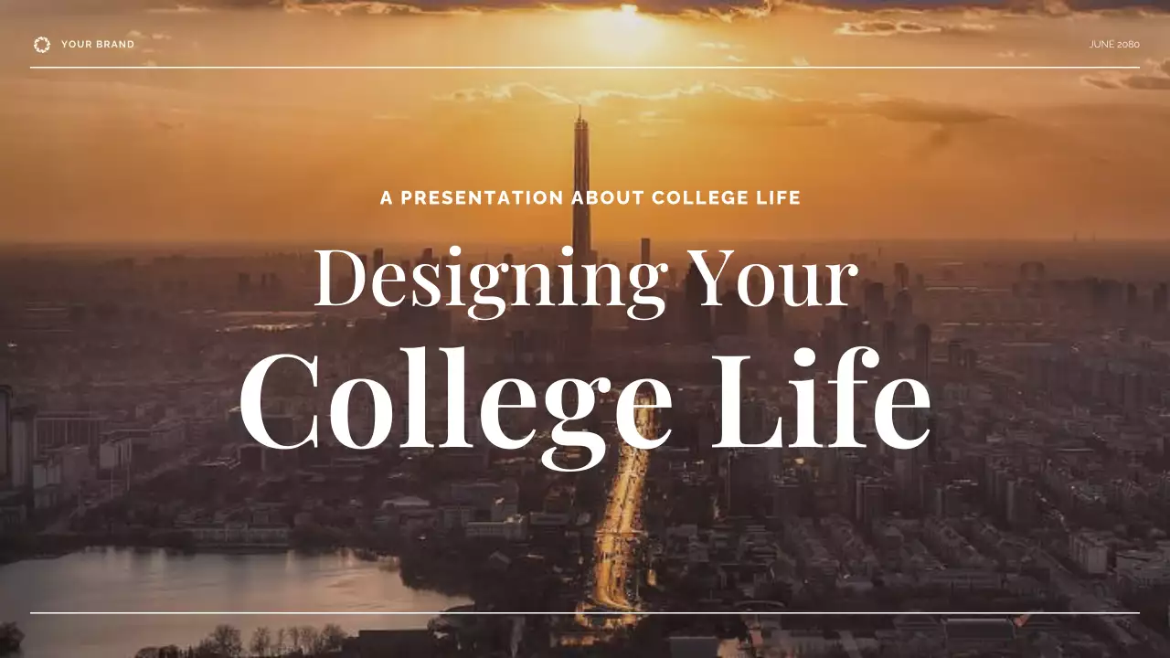 Beige and Blue College Life Presentation