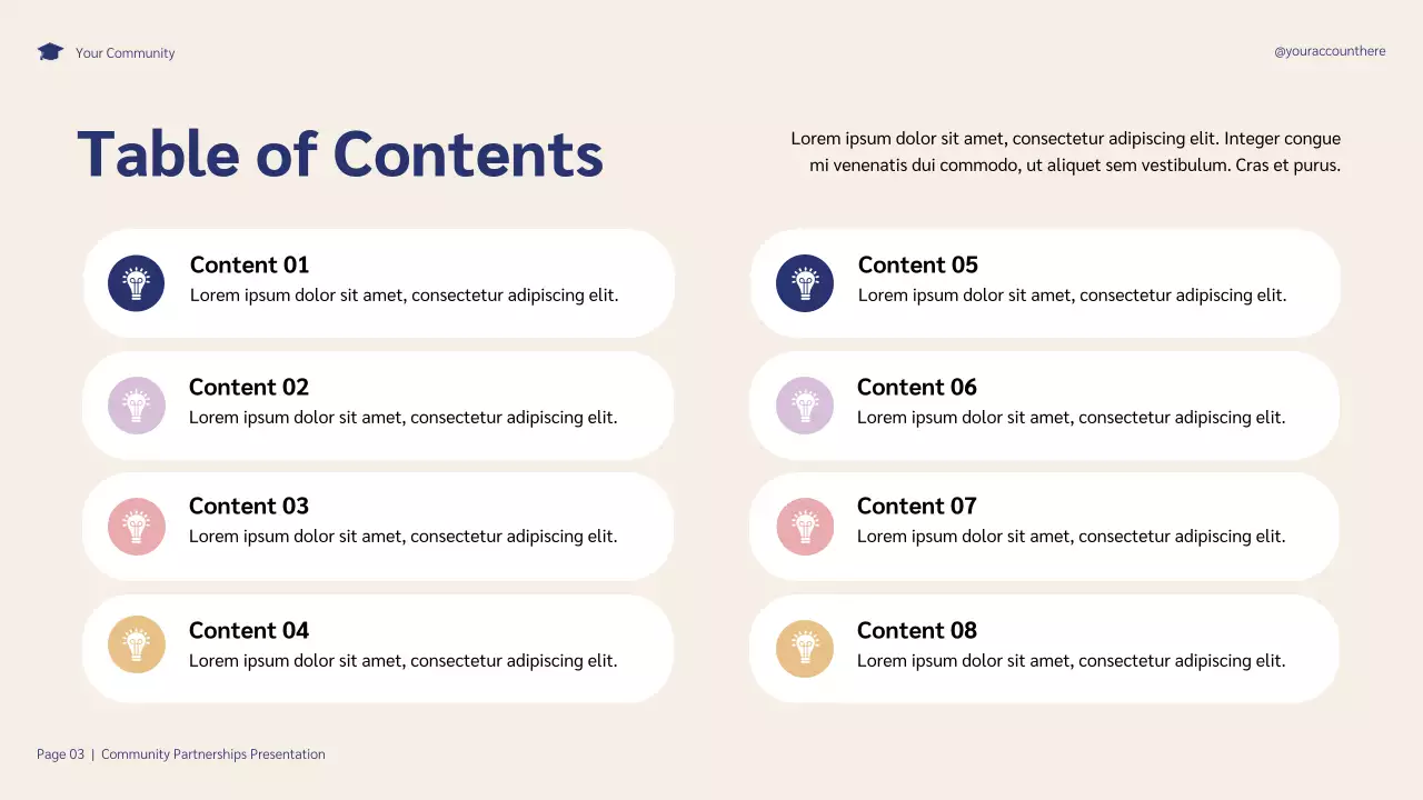 Blue and Purple Illustrative Community Partnerships Initiative Presentation